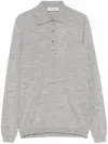 Goes Botanical Long Sleeves Merinos Extrafine Super 140`s Polo Sweater