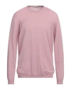 Goes Botanical Man Sweater Antique Rose Size 44 Merino Wool In Pink