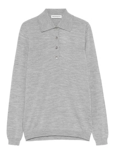 GOES BOTANICAL MERINOS EXTRAFINE SUPER 140`S POLO SWEATER