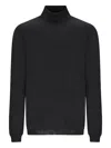 Goes Botanical Ribbed Roll-neck Knitwear In Black