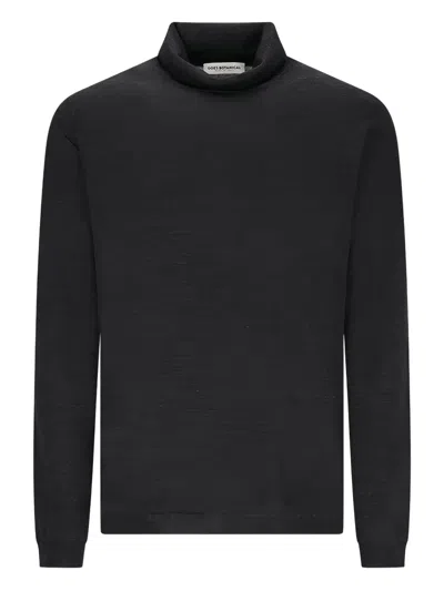 Goes Botanical Roll-neck Sweater In Black