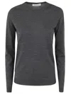 Goes Botanical Long Sleeves Crew Neck Sweater Clothing In Grey