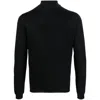 Goes Botanical Fine-knit High-neck Jumper In Black