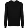 Goes Botanical Tubular Crewneck Sweater In Black