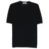 Goes Botanical Merino Wool Crew-neck T-shirt In Blue