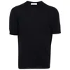 Goes Botanical Merino Wool Crew-neck T-shirt In Blue