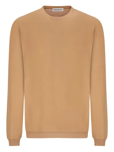 Goes Botanical Tubular Crewneck Sweater In Brown