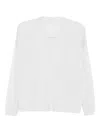 Goes Botanical V-neck Long-sleeve Sweater In White