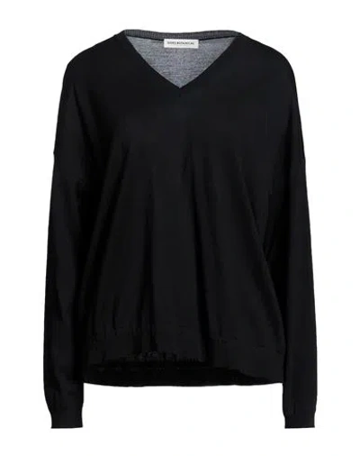 Goes Botanical Woman Sweater Black Size 3 Merino Wool