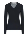 Goes Botanical Woman Sweater Midnight Blue Size 4 Merino Wool