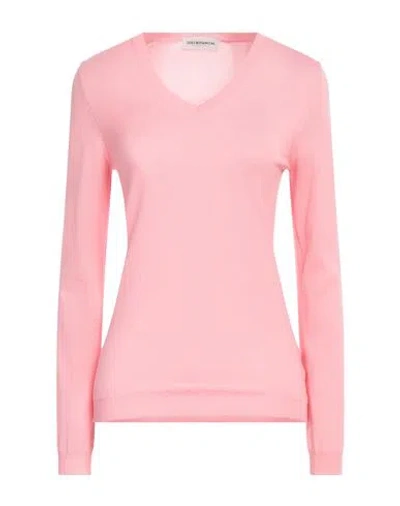 Goes Botanical Woman Sweater Pink Size 2 Merino Wool In Pink