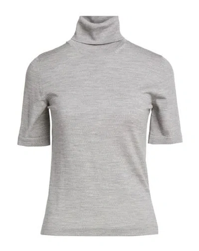 Goes Botanical Woman Turtleneck Light Grey Size 1 Merino Wool In Gray
