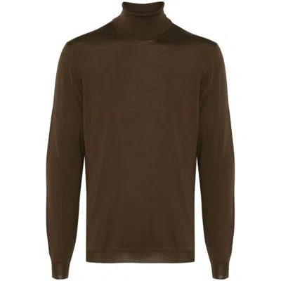 Goes Botanical Wool Sweaters In Brown