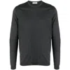 Goes Botanical Long-sleeve Crew-neck Sweater In Black