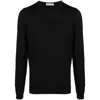 Goes Botanical Tubular Crewneck Sweater In Black