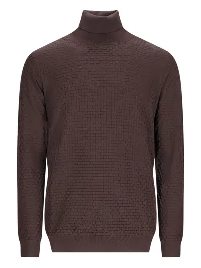 Goes Botanical Woven-knit Turtleneck Sweater