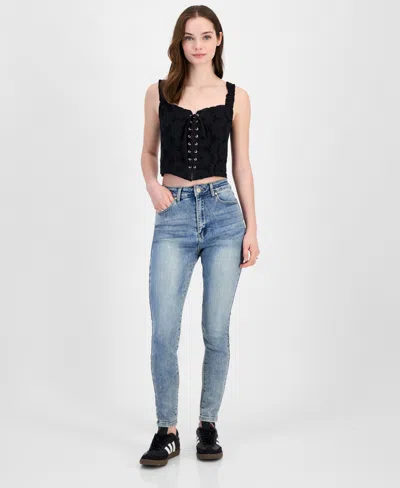 Gogo Jeans Juniors' Stretch Curvy Skinny Jeans