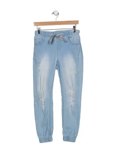 Pre-owned Gogo Mid-rise Skinny Leg Jeans In Blue