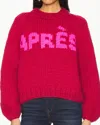 Gogo Sweaters Apres Pullover Sweater In Cranberry In Red