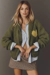 Gogo Sweaters Heart Icon Sweater In Green