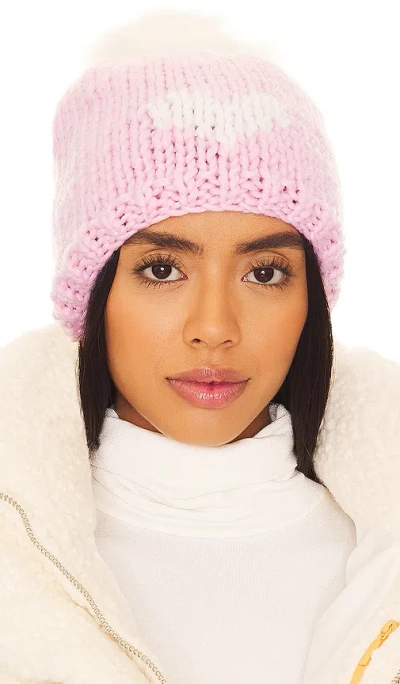 Gogo Sweaters Heart Toque In Strawberry,snow