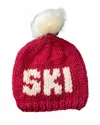Gogo Sweaters Women's Ski Toque Beanie In Cranberry/snow In Multi