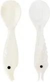 Gohar Off-white Mother Of Pearl Sea Creatures Spoon Set In Mp