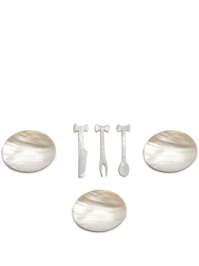 Gohar World Aperitif Set (set Of Five) In White