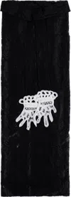 Gohar World Black Embroidered Lace Hands Apron