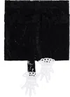 Gohar World Black Embroidered Mini Lace Hands Apron