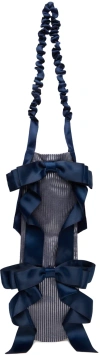 Gohar World Blue Baguette Bag In De (denim)
