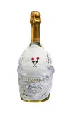 Gohar World Bottle Apron; Champagne In White