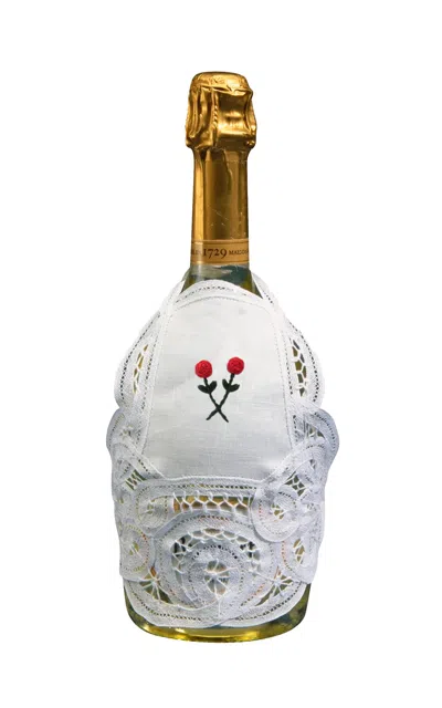 Gohar World Bottle Apron; Champagne In White