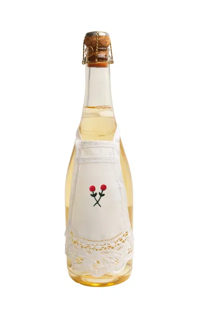 Gohar World Bottle Apron; Rondelle In White
