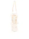 Gohar World Bow-detail Baguette Bag In Neutrals
