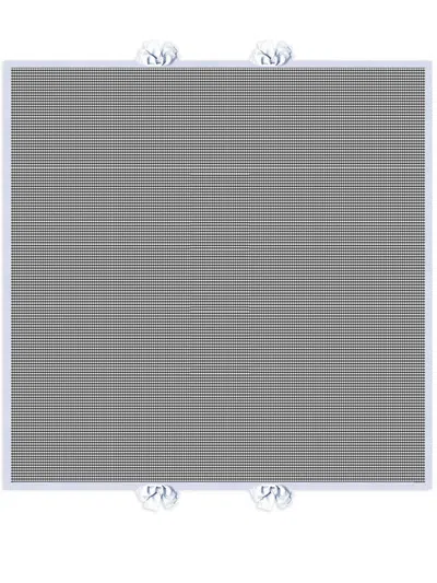 Gohar World Bow-detail Gingham-check Tablecloth In Black