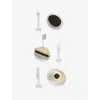 Gohar World Mother Of Pearl Bow Mother-of-pearl Serving Set In Mother Of Pearl