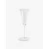 Gohar World Clear Champagne-glass Handmade Crystal Glass H21.8cm In Clear