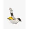 Gohar World Bird Engraved Lemon Stainless-steel Squeezer In Bird