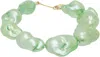 Gohar World Green Host Baroque Pearl Bracelet In Gold