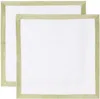 Gohar World Green Opaline Dinner Napkin Set In Pe (pea)