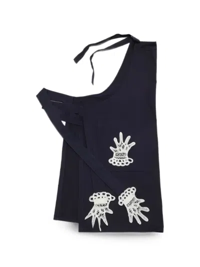Gohar World Hand-detail Apron In Black