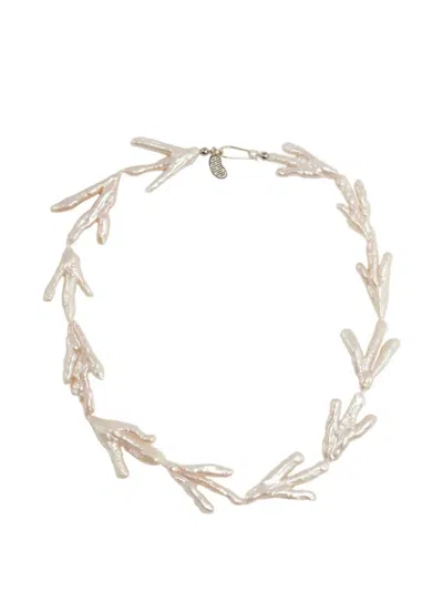 Gohar World Host Chicken-foot Necklace In Metallic