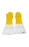 Gohar World Host Gloves; Rubber In Yellow