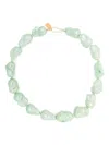 Gohar World Green Host Baroque Pearl Necklace
