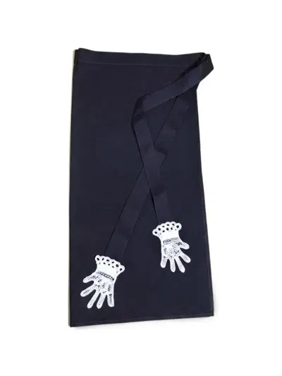 Gohar World Lace Hands Schürze In Blue