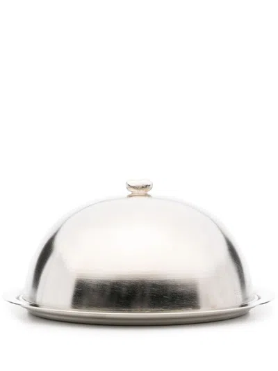 Gohar World Medium Bean Cloche (19.5cm) In Silver