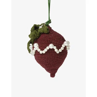Gohar World Mens Purple Beetroot Crochet Bag Charm 10cm