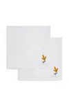 Gohar World Mimosa-embroidered Napkins (set Of Two)
