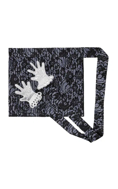 Gohar World Mini Hands Lace-embroidered Apron In Multi